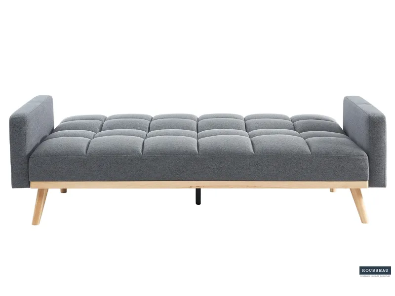 Canapé convertible Style Scandinave - Confort et Élégance en Tissu Gris