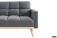 Canapé convertible Style Scandinave - Confort et Élégance en Tissu Gris