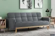 Canapé convertible Style Scandinave - Confort et Élégance en Tissu Gris