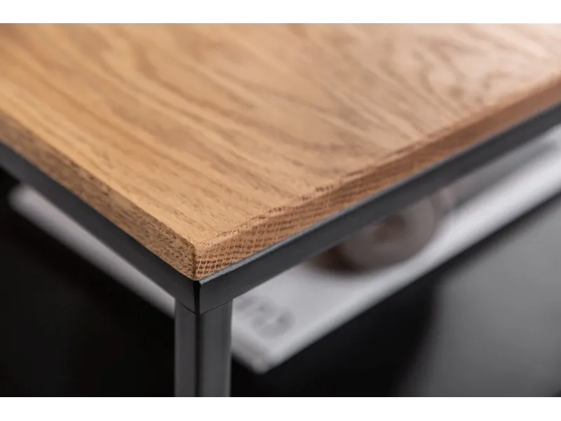 Table Basse avec etagère de style industriel