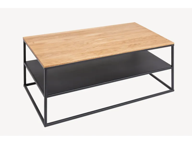 Table Basse avec etagère de style industriel