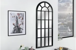 Miroir Rectangulaire avec Côté Haut Rond - Style Campagnard