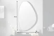 Miroir Mural Asymétrique au Design Moderne et Intemporel