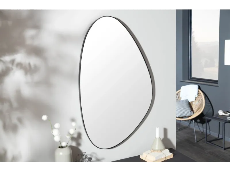 Miroir Mural Asymétrique au Design Moderne et Intemporel