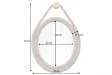 Miroir Mural Rond avec Cadre en Corde Naturelle