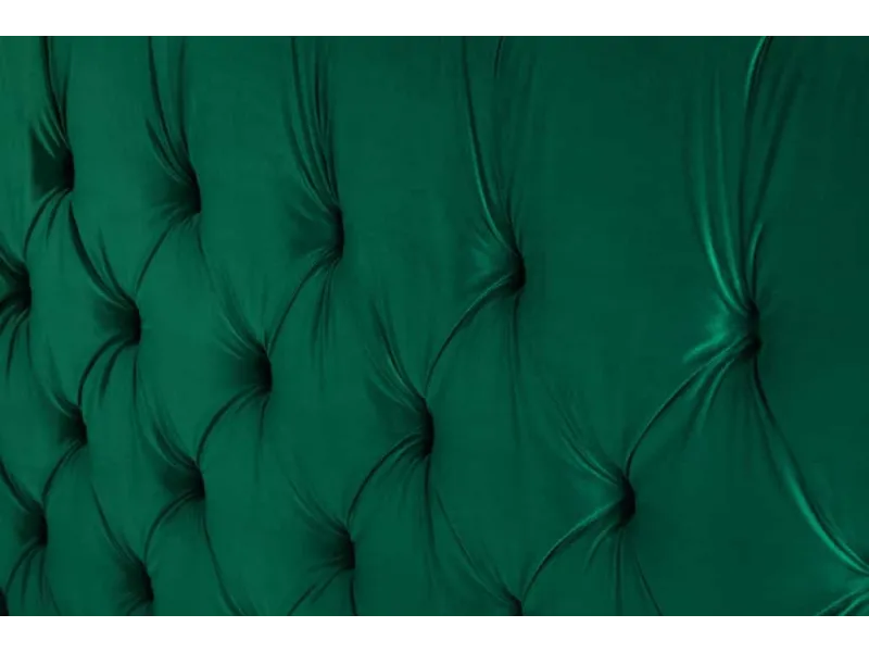 Lit PARIS CHESTERFIELD 180x200 cm – Sophistication en velours & charme intemporel