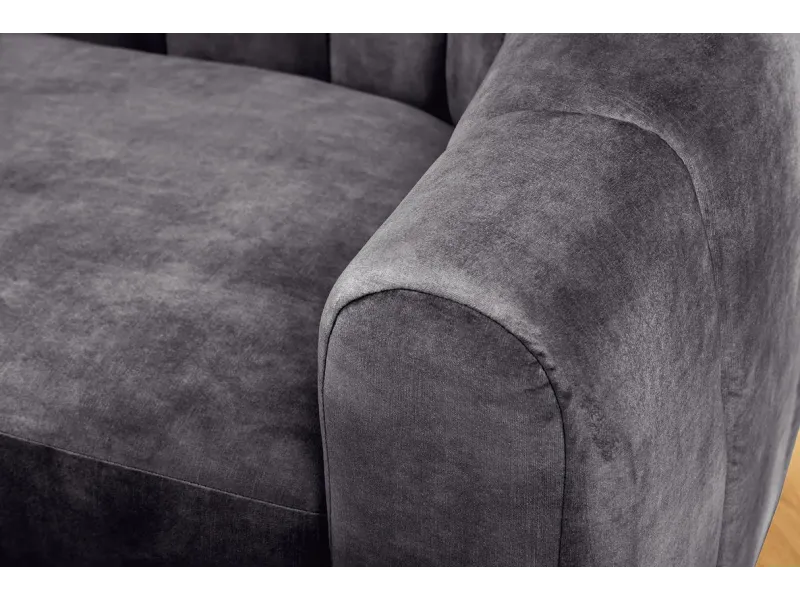 Canapé convertible design scandinave coloris gris claire en tissu a...