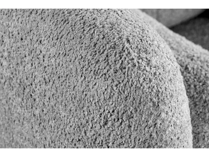 Canapé convertible design scandinave coloris gris claire en tissu a...