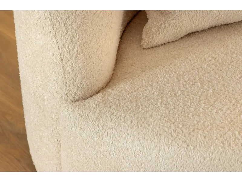 Canapé convertible design scandinave coloris gris claire en tissu a...