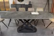 Table à manger extensible en céramique 180-225cm aspect marbre pas cher
