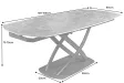 Table à manger extensible en céramique 180-225cm aspect marbre pas cher