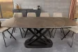Table à manger extensible en céramique 180-225cm aspect marbre pas cher