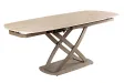 Table à manger extensible en céramique 180-225cm aspect marbre pas cher