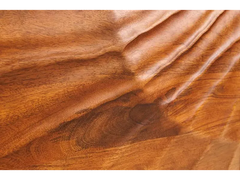 Lit en bois massif sculpté scorpion coloris noir 180x200cm pas cher