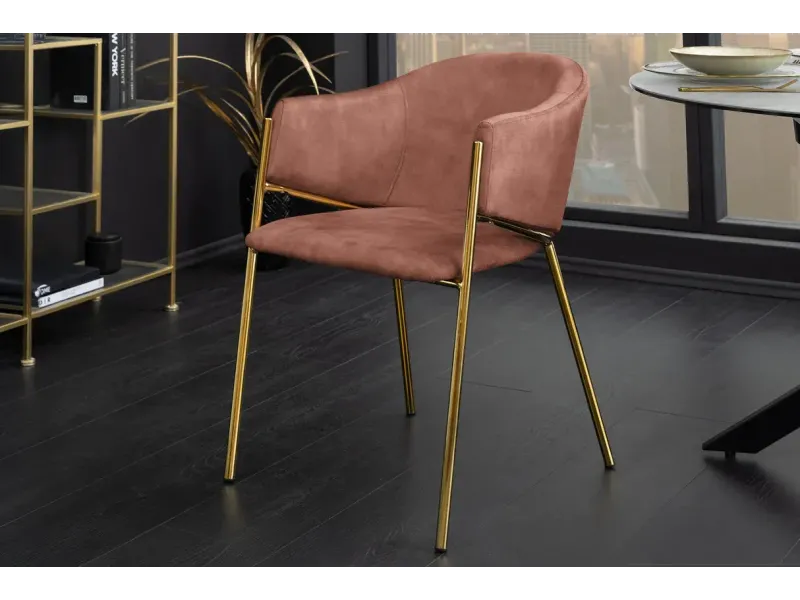 Chaise capitonnée revêtue en tissus bleu Chaises de salle à manger...