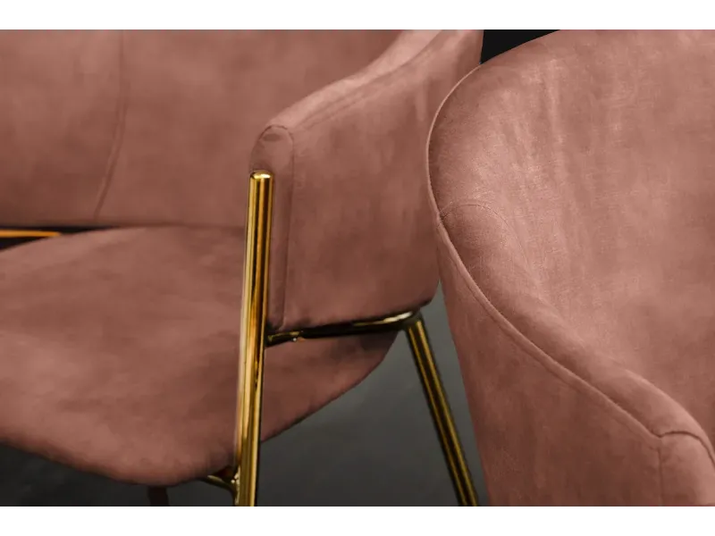 Chaise capitonnée revêtue en tissus bleu Chaises de salle à manger...