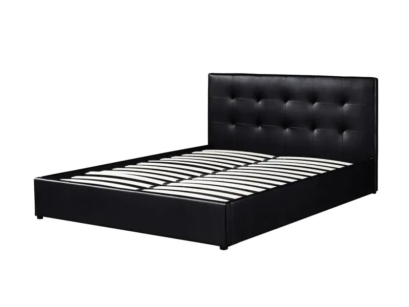 Lit adulte design |Lit adulte contemporain de 140x200 cm design ave...