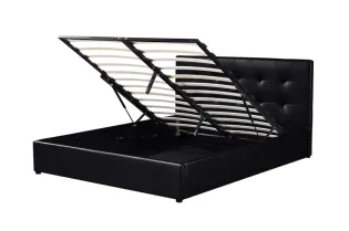 Lit adulte design |Lit adulte contemporain de 140x200 cm design ave... 2