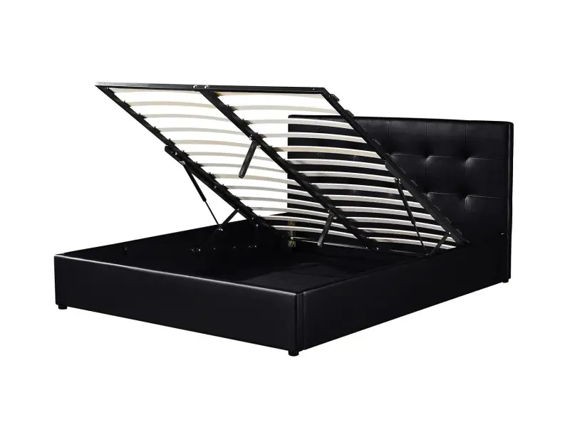 Lit adulte design |Lit adulte contemporain de 140x200 cm design ave...