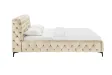 Lit MODERN BAROCK 180 x 200 cm – Velours champagne de style baroque