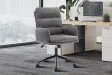 Chaise de bureau Aimé – Tissu gris foncé Raven 13