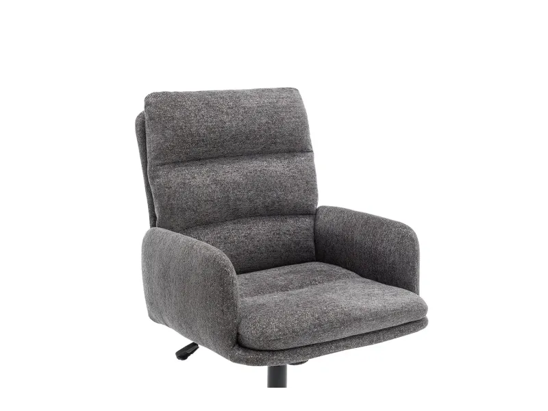 Chaise de bureau Aimé – Tissu gris foncé Raven 13