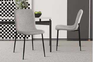 Chaise de salle à manger design coloris gris Chaises de salle à man...