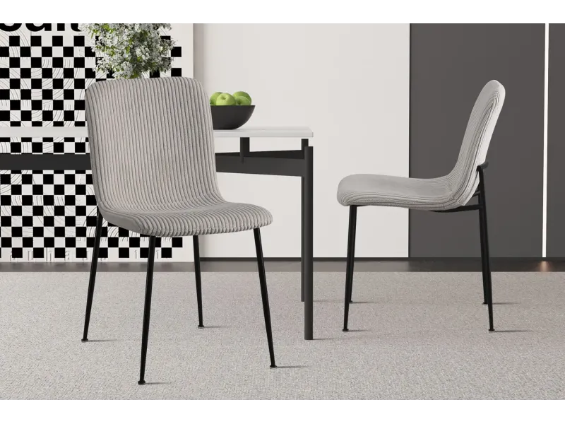 Chaise de salle à manger design coloris gris Chaises de salle à man...