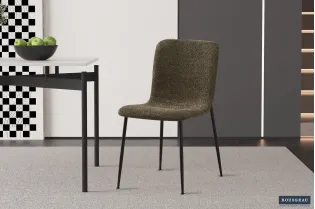 Chaise de salle à manger design coloris gris Chaises de salle à man... 2