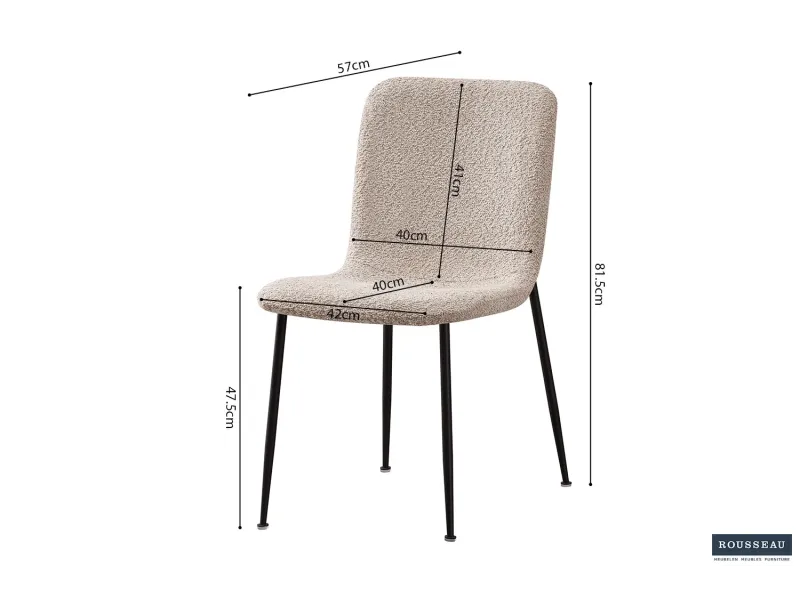 Chaise de salle à manger design coloris blanc Chaises de salle à ma...