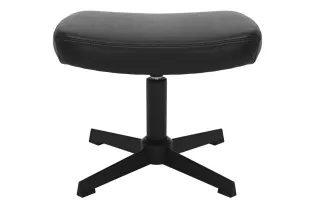 Tabouret VOGUE pivotant 45 cm en similicuir noir – Élégance et praticité au quotidien