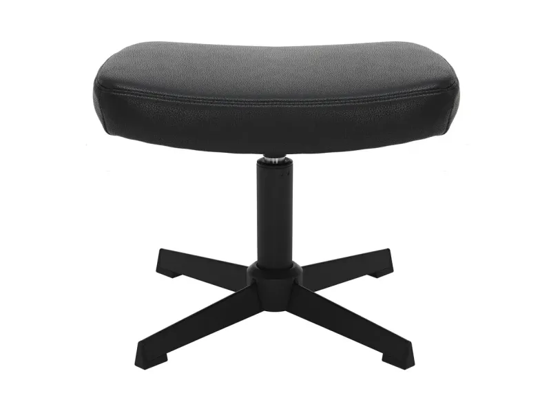Tabouret VOGUE pivotant 45 cm en similicuir noir – Élégance et praticité au quotidien
