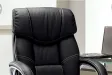 fauteuil de bureau réglable revêtue simili cuir teinté noir Sièges ...