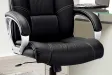 fauteuil de bureau réglable revêtue simili cuir teinté noir Sièges ...