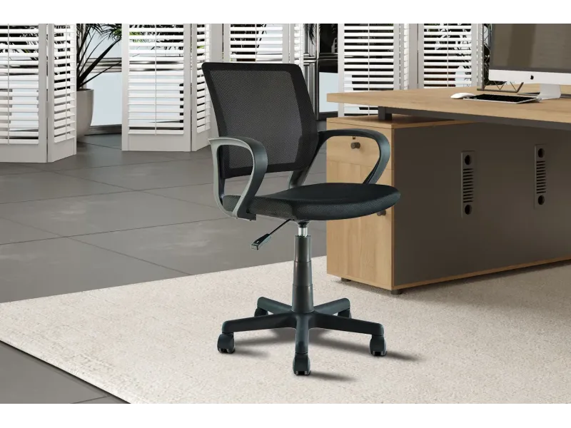 Chaise de bureau moderne pivotante teinté noir Sièges de bureau adu...