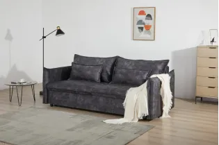 Canapé Marvelous velours jaune moutard 220cm pas cher