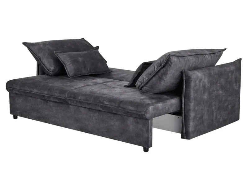 Canapé Marvelous velours jaune moutard 220cm pas cher