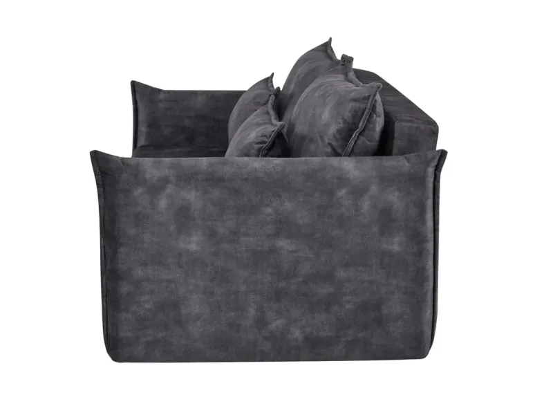 Canapé Marvelous velours jaune moutard 220cm pas cher