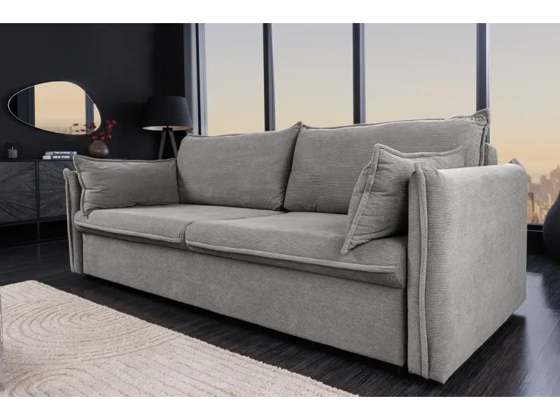 Canapé Marvelous velours jaune moutard 220cm pas cher