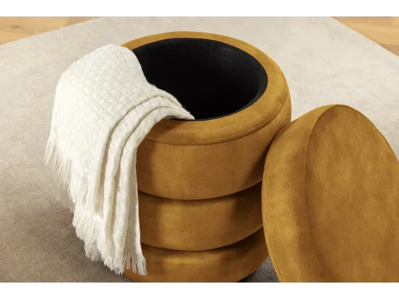 Tabouret 40 cm design en bois massif recyclé Tabourets bas |adeniahome...