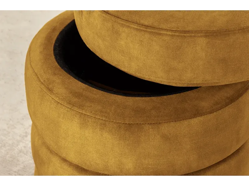 Tabouret 40 cm design en bois massif recyclé Tabourets bas |adeniahome...