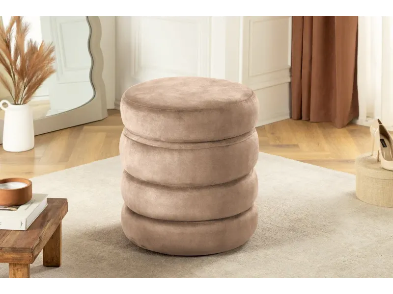 Tabouret 40 cm design en bois massif recyclé Tabourets bas |adeniahome...