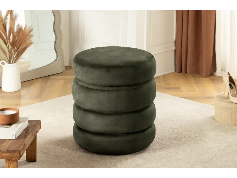 Tabouret 40 cm design en bois massif recyclé Tabourets bas |adeniahome...