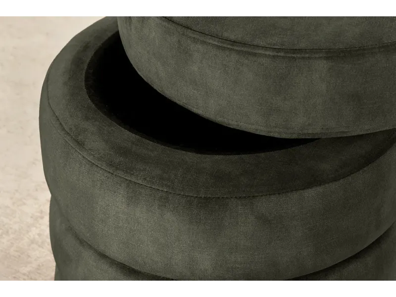 Tabouret 40 cm design en bois massif recyclé Tabourets bas |adeniahome...