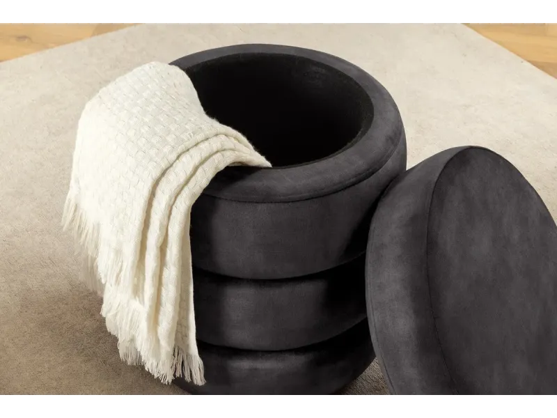 Tabouret 40 cm design en bois massif recyclé Tabourets bas |adeniahome...