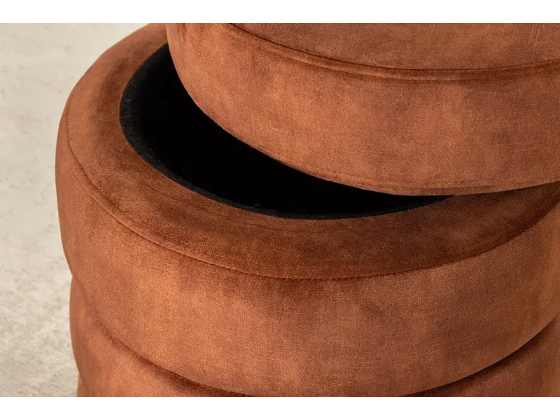 Tabouret 40 cm design en bois massif recyclé Tabourets bas |adeniahome...