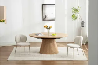 Table à manger extensible en céramique 180-225cm aspect marbre pas cher 2