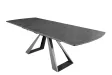 Table à manger extensible en céramique 180-225cm aspect marbre pas cher