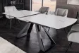 Table à manger extensible en céramique 180-225cm aspect marbre pas cher