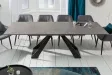 Table à manger extensible en céramique 180-225cm aspect marbre pas cher
